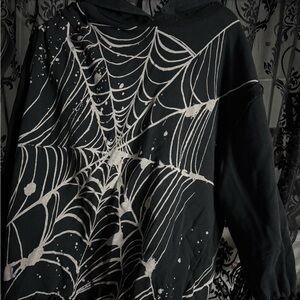 Urban Outfitters Black and White Patterned Hoodie